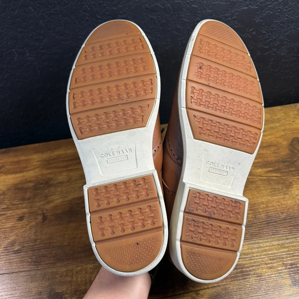 Cole Haan Grand 360 OriginalGrand C34120 Tan Leather Wingtip Oxford Mens 13M
